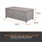 Modern Leisure Garrison Patio Ottoman/Coffee Table/Fire Pit Cover, Waterproof, 48 in. Lx25 in. Wx18 in. H, Granite 3002 - alternate 9